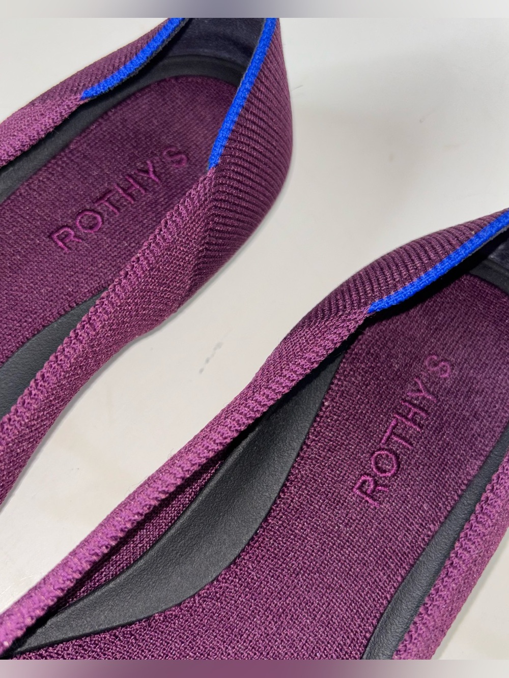 Rothy's Women's The Point Flat Pointed Toe Size 9 Orchid Purple - Picture 8 of 13